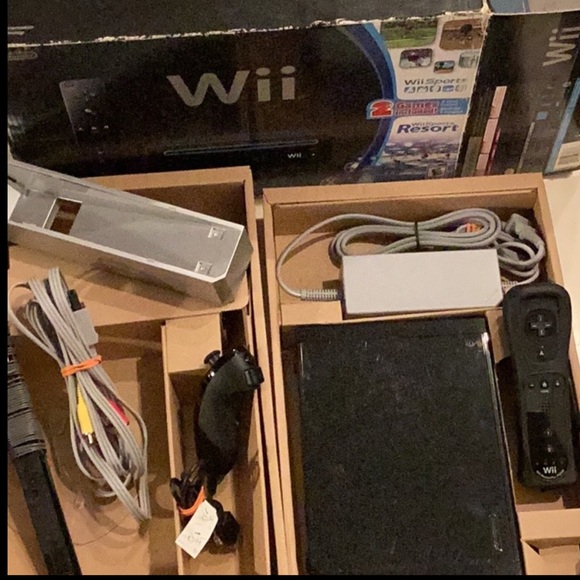 Nintendo Wii Console RVL-101 Console Black & Box - Picture 13 of 15